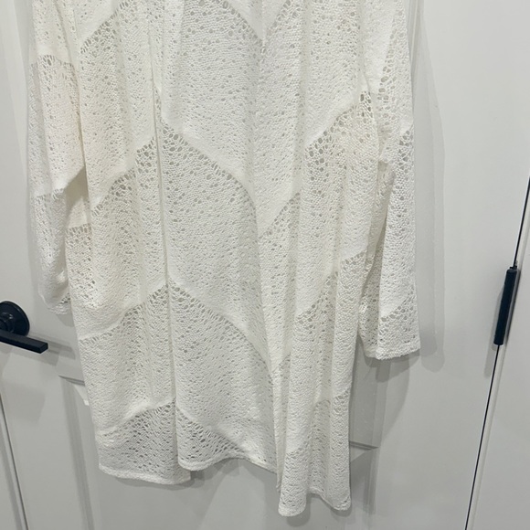 Chico's White Lace Knit Top - Picture 4 of 7